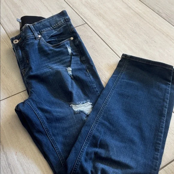 Torrid Dark Blue Denim Jeans - Picture 4 of 5